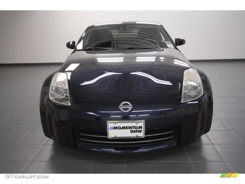 2008 350Z Coupe - San Marino Blue / Carbon photo #6