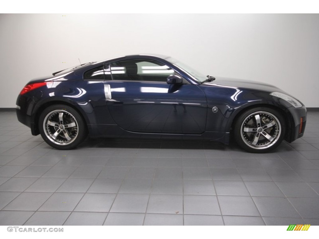 2008 350Z Coupe - San Marino Blue / Carbon photo #7
