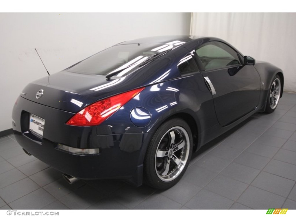 2008 350Z Coupe - San Marino Blue / Carbon photo #11