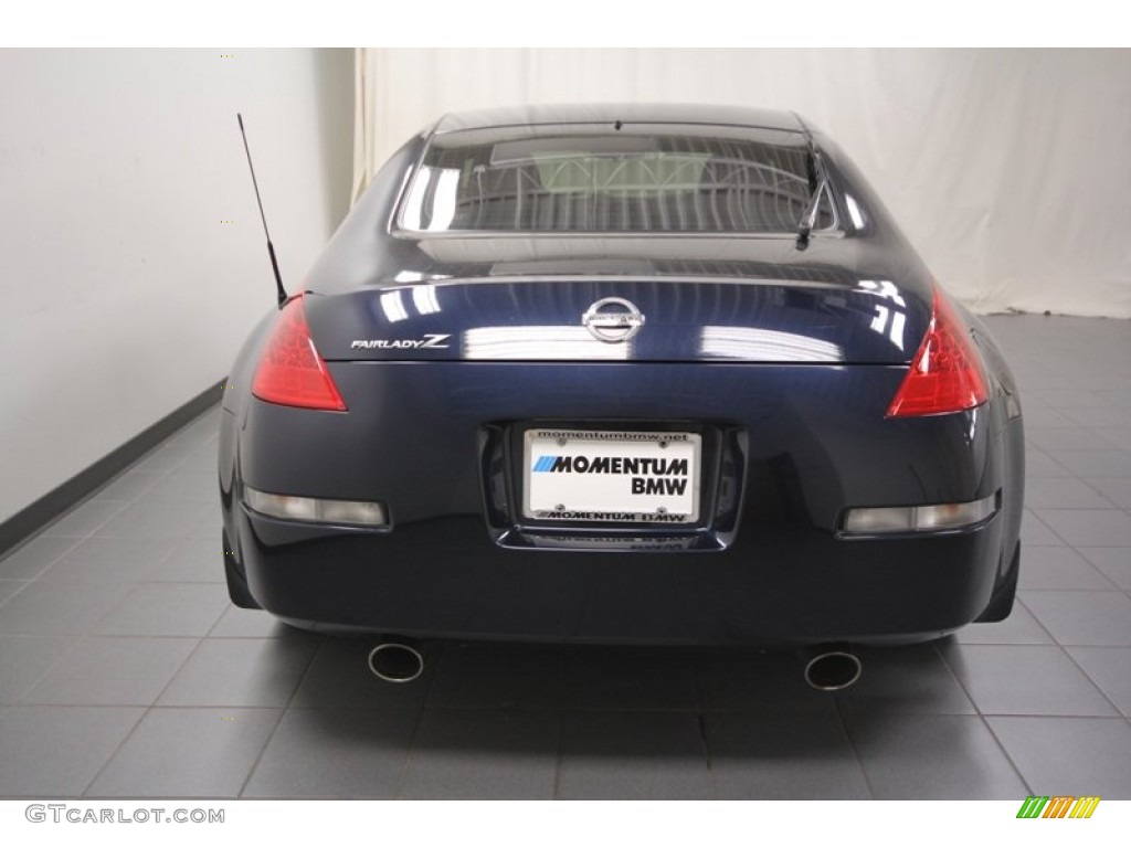 2008 350Z Coupe - San Marino Blue / Carbon photo #12