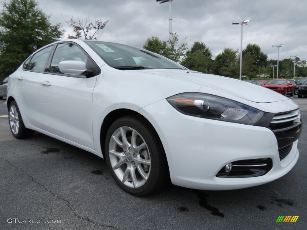 2013 Dart Rallye - Bright White / Diesel Gray photo #4