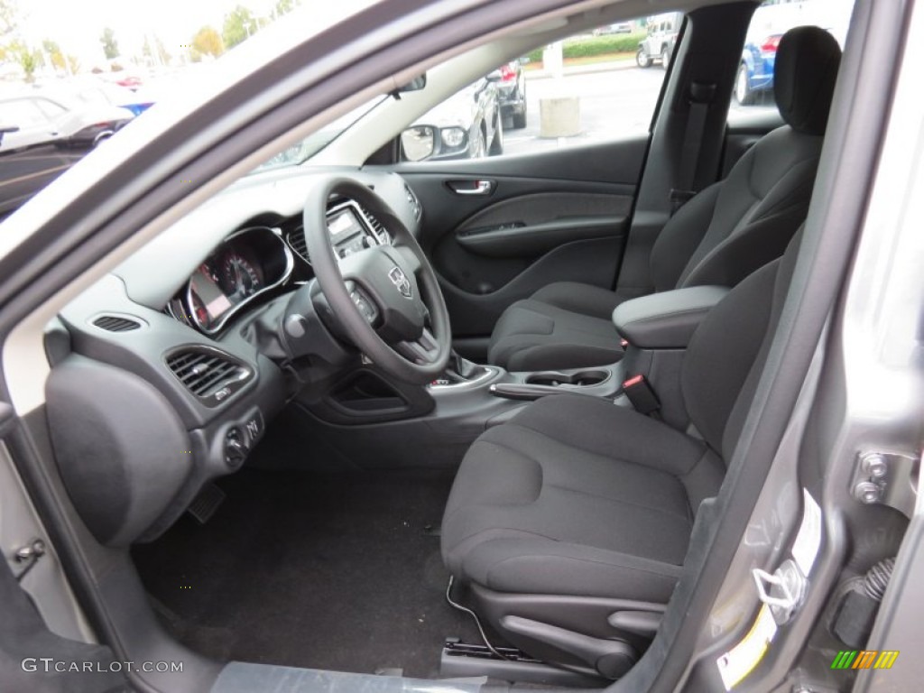 Black Interior 2013 Dodge Dart SE Photo #71543529