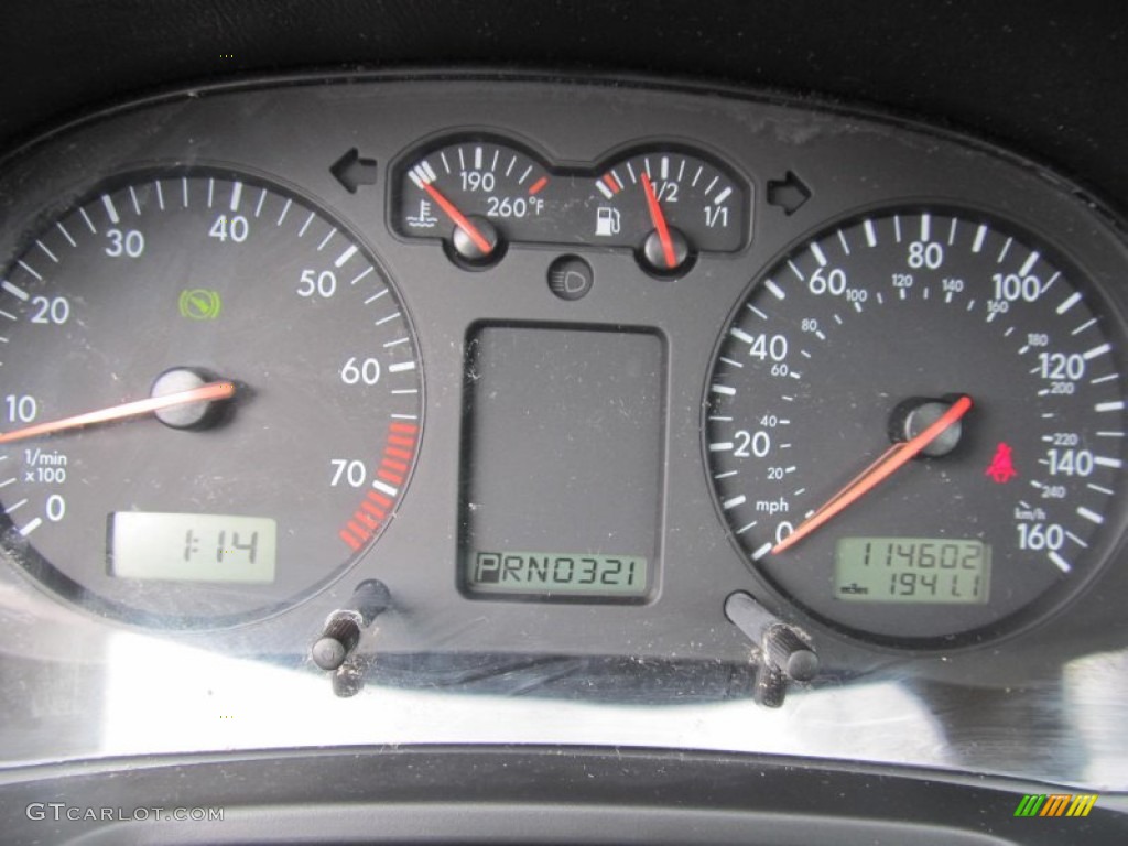 2004 Volkswagen Golf GLS 4 Door Gauges Photo #71543836