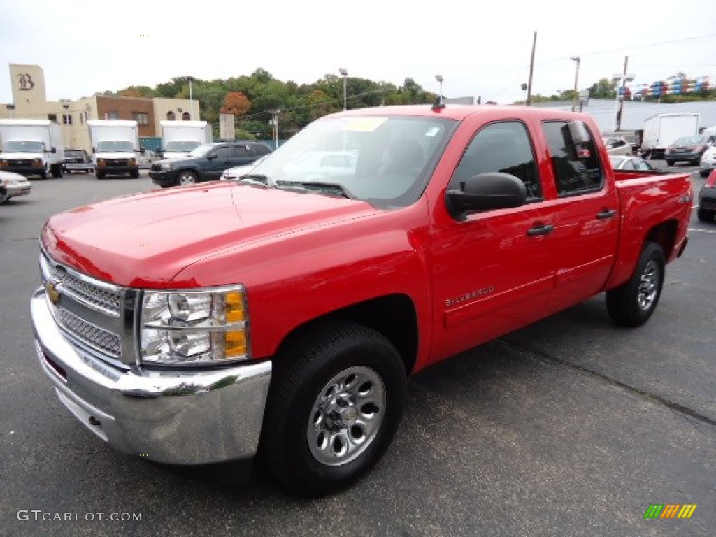 Victory Red 2012 Chevrolet Silverado 1500 LT Crew Cab 4x4 Exterior Photo #71545234