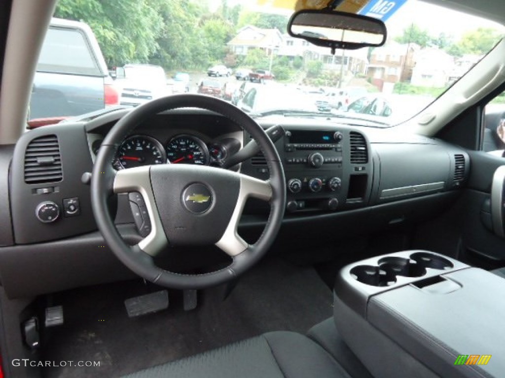 2012 Chevrolet Silverado 1500 LT Crew Cab 4x4 Ebony Dashboard Photo #71545264