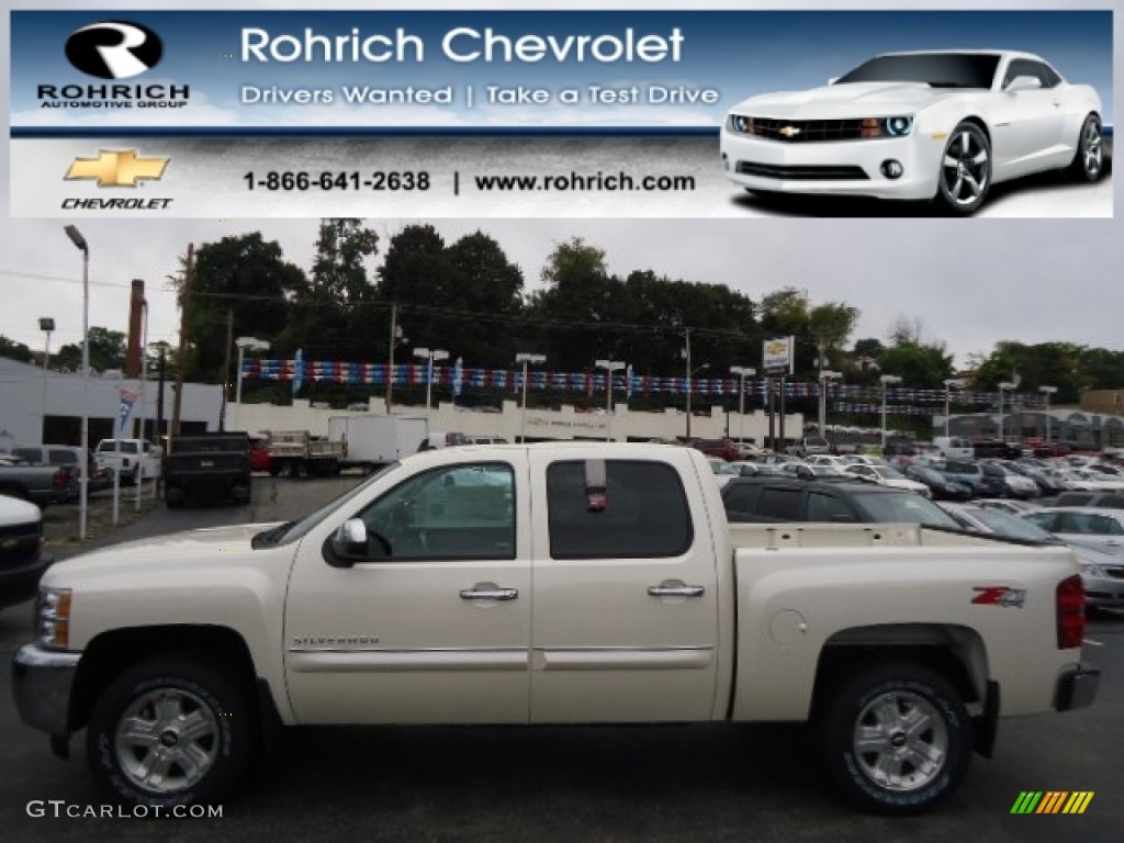 2013 Silverado 1500 LT Crew Cab 4x4 - White Diamond Tricoat / Ebony photo #1
