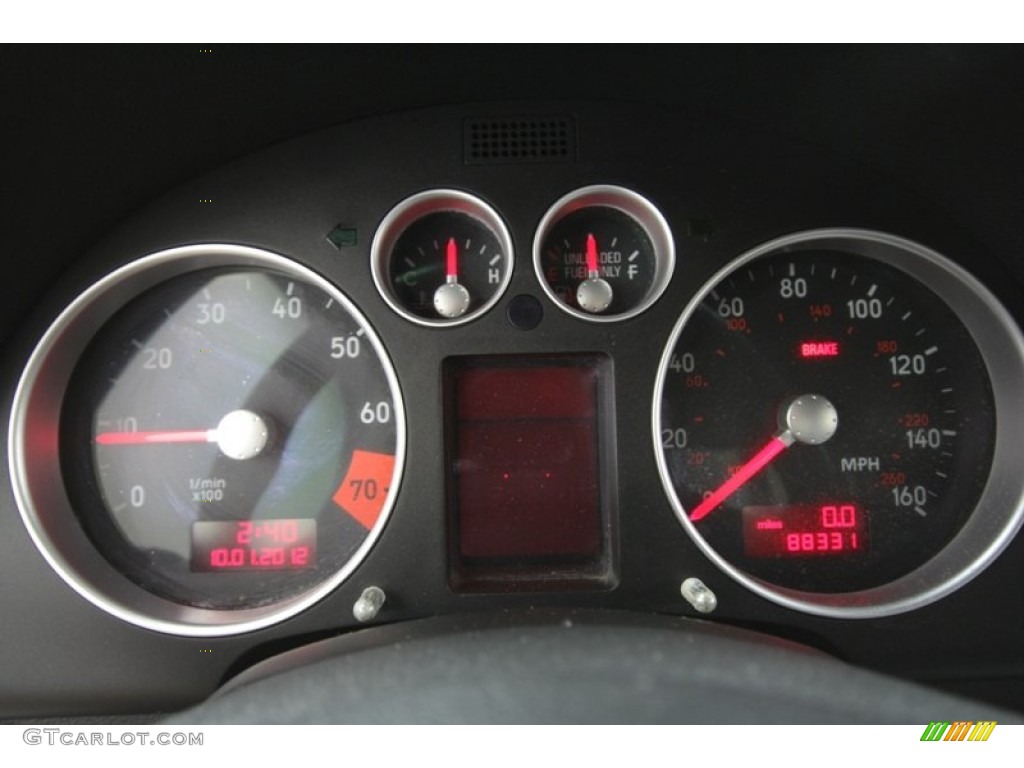 2003 Audi TT 1.8T quattro Roadster Gauges Photo #71546332