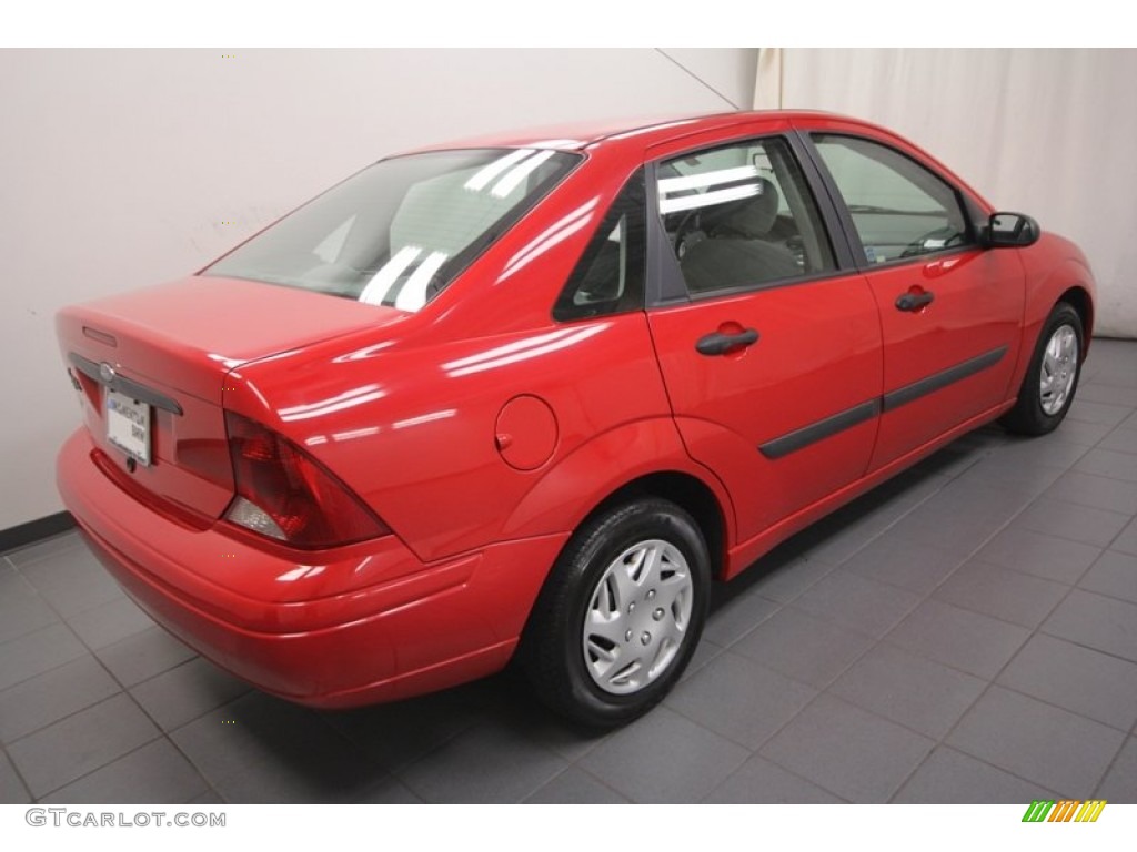 2002 Focus LX Sedan - Infra Red / Medium Graphite photo #11