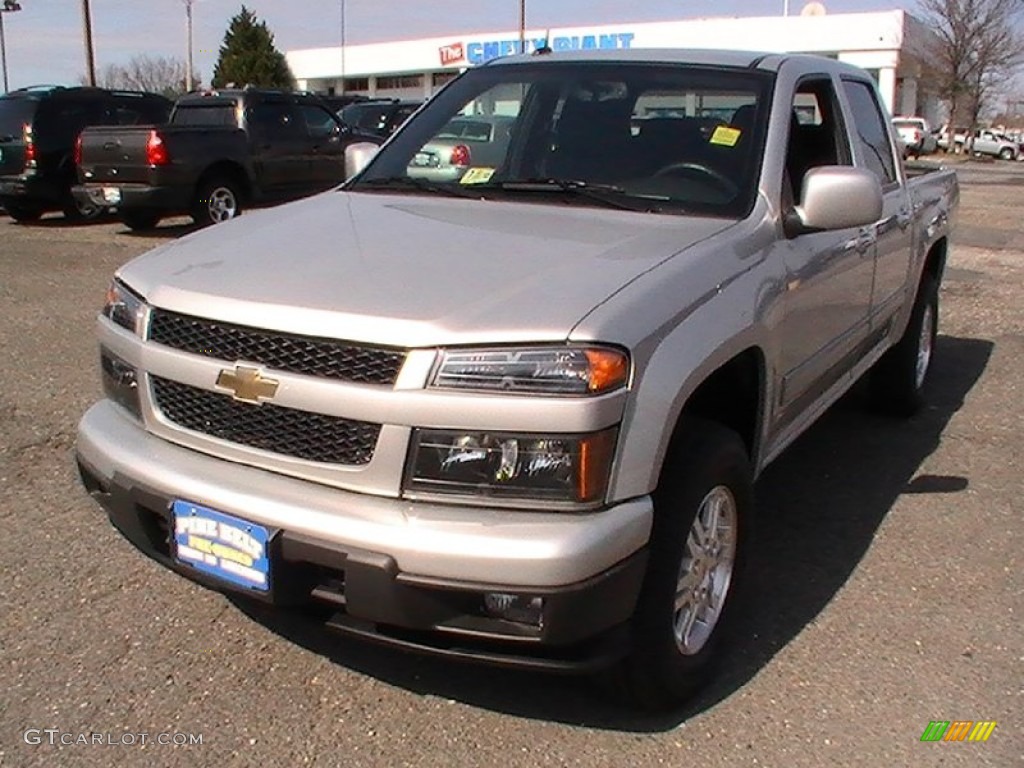 2012 Colorado LT Crew Cab 4x4 - Sheer Silver Metallic / Ebony photo #1