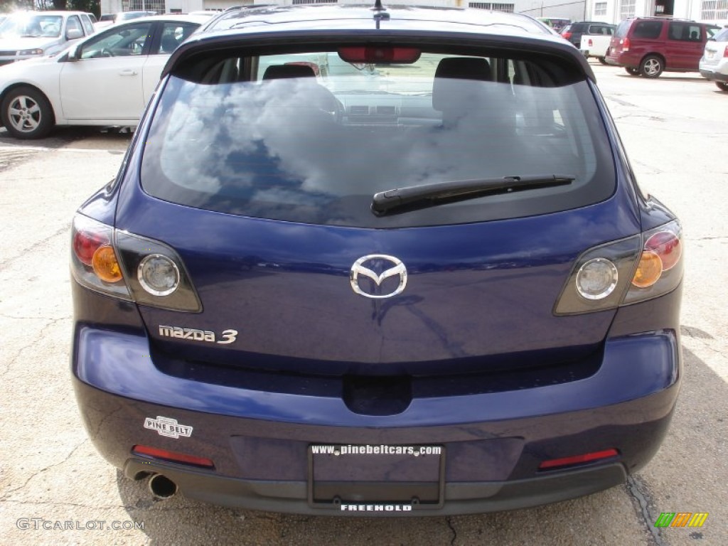 2005 MAZDA3 s Hatchback - Strato Blue Mica / Black/Blue photo #5