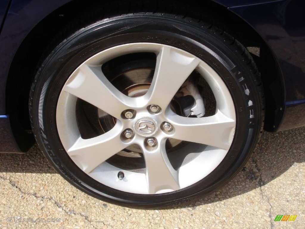 2005 MAZDA3 s Hatchback - Strato Blue Mica / Black/Blue photo #8