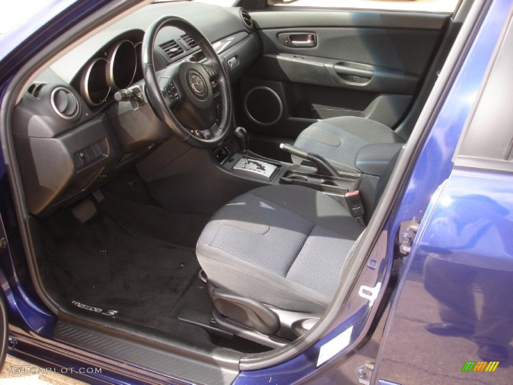 2005 MAZDA3 s Hatchback - Strato Blue Mica / Black/Blue photo #10