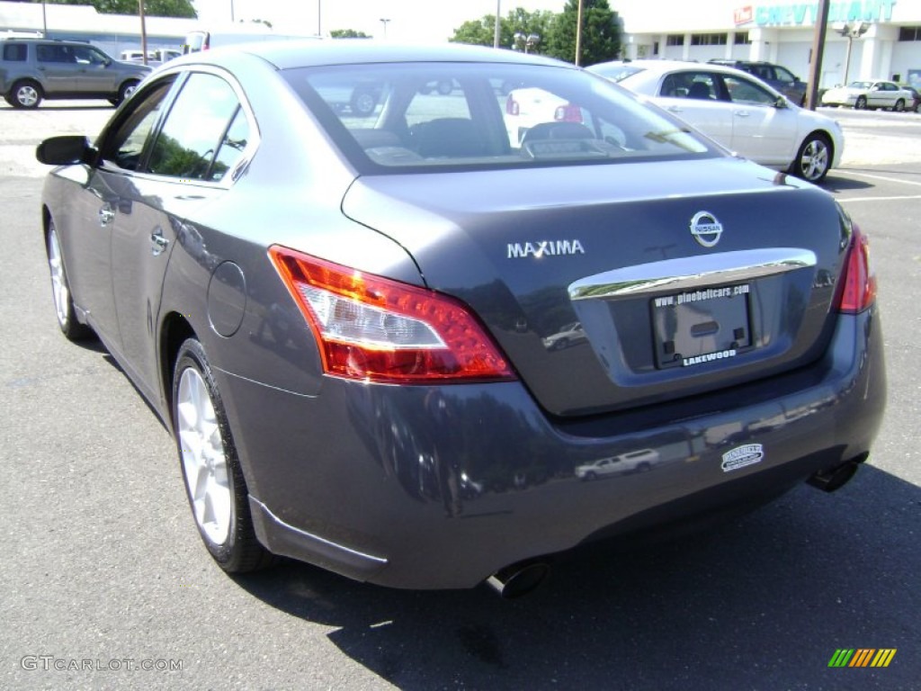 2009 Maxima 3.5 S - Dark Slate Metallic / Charcoal photo #6