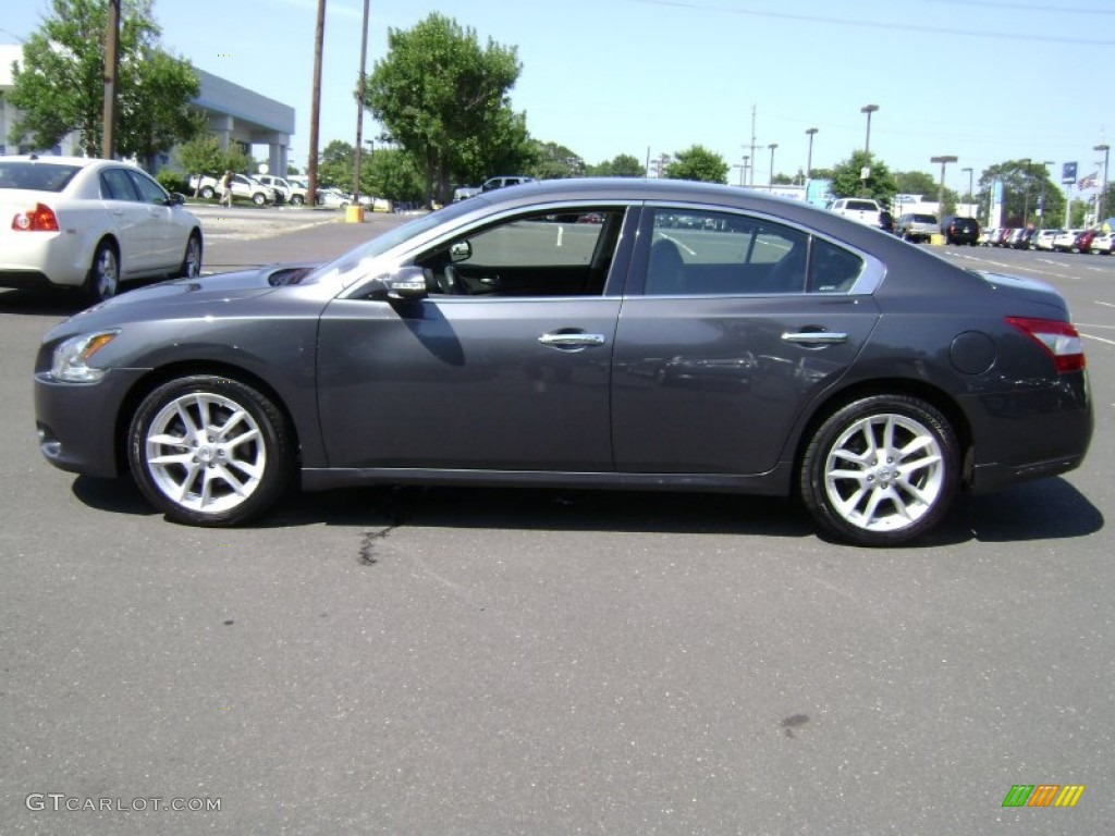 2009 Maxima 3.5 S - Dark Slate Metallic / Charcoal photo #9