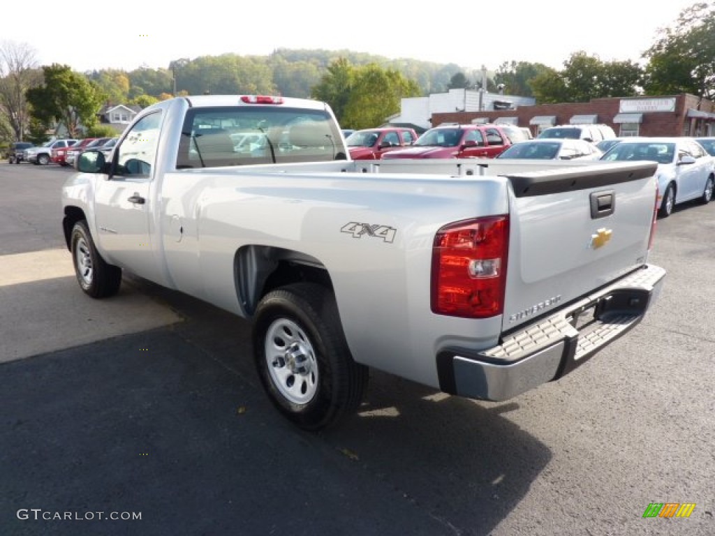 2012 Silverado 1500 Work Truck Regular Cab 4x4 - Silver Ice Metallic / Dark Titanium photo #5