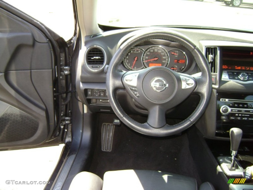 2009 Maxima 3.5 S - Dark Slate Metallic / Charcoal photo #13
