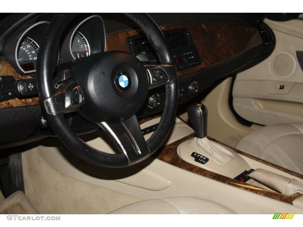 2006 Z4 3.0si Roadster - Black Sapphire Metallic / Beige photo #9