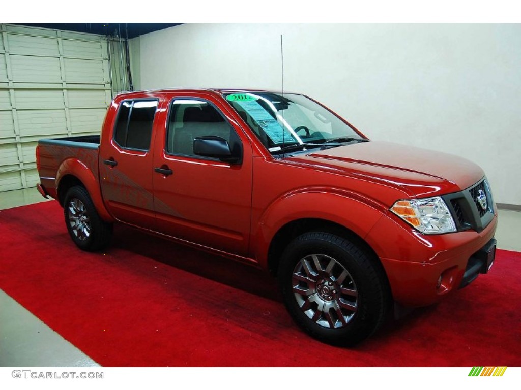 Lava Red Nissan Frontier