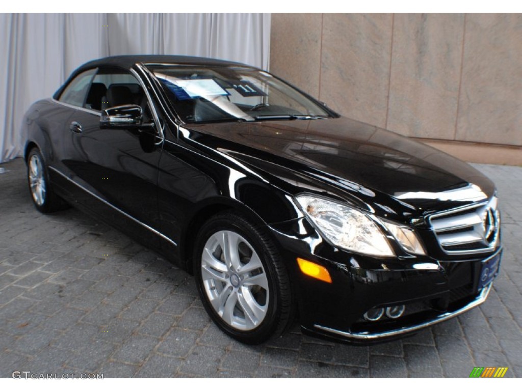 Black 2011 Mercedes-Benz E 350 Cabriolet Exterior Photo #71549767