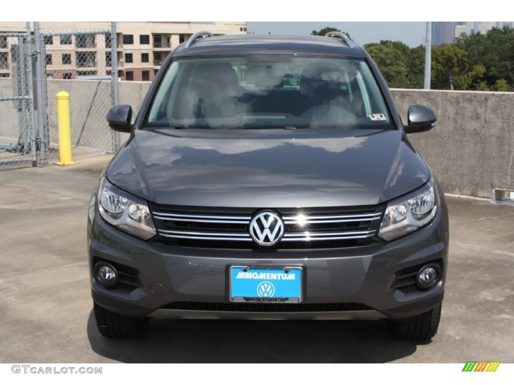 2013 Tiguan SE - Pepper Gray Metallic / Black photo #2