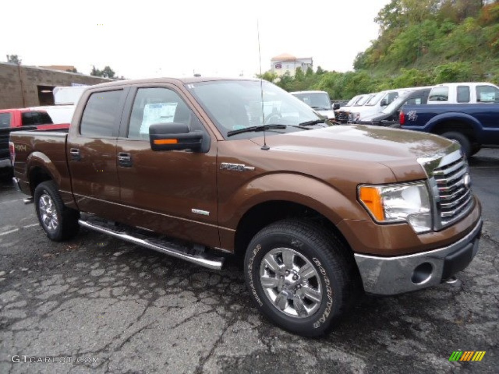 2012 F150 XLT SuperCrew 4x4 - Golden Bronze Metallic / Pale Adobe photo #1