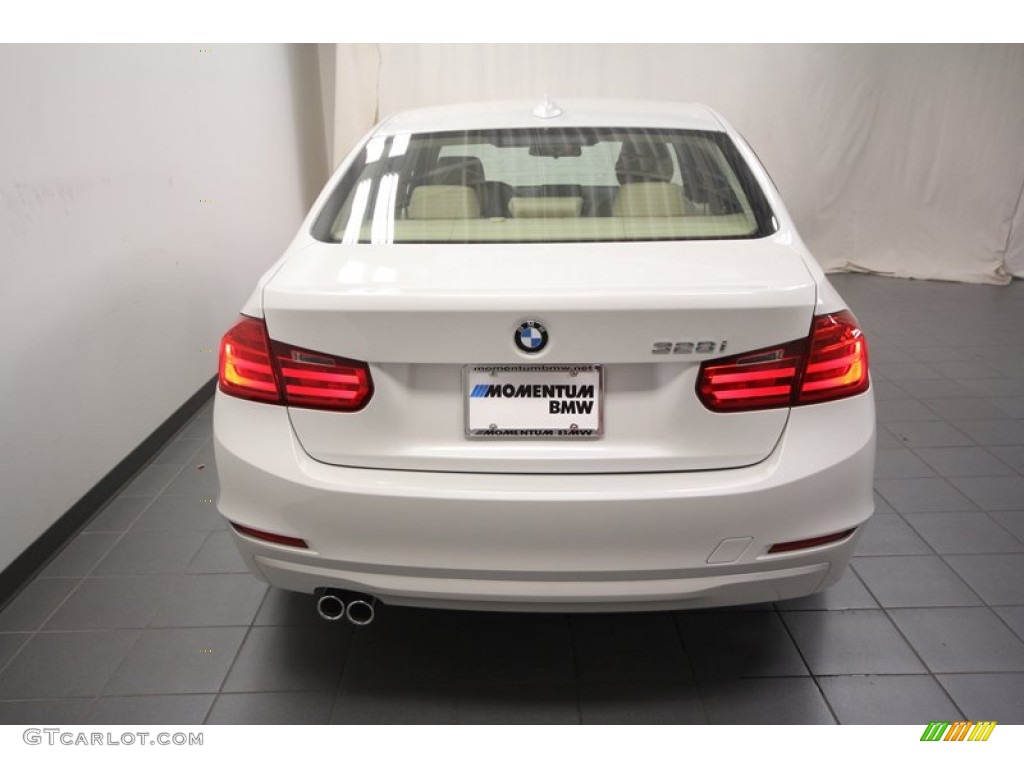 2013 3 Series 328i Sedan - Mineral White Metallic / Venetian Beige photo #9