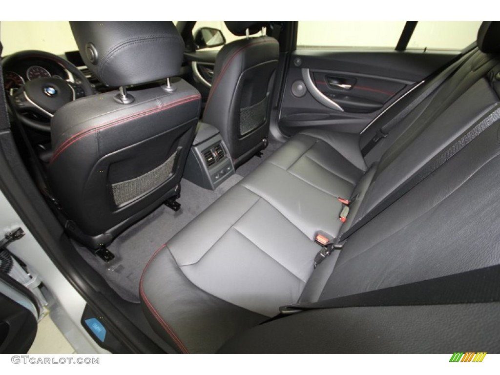 Black Interior 2013 BMW 3 Series ActiveHybrid 3 Sedan Photo #71552767