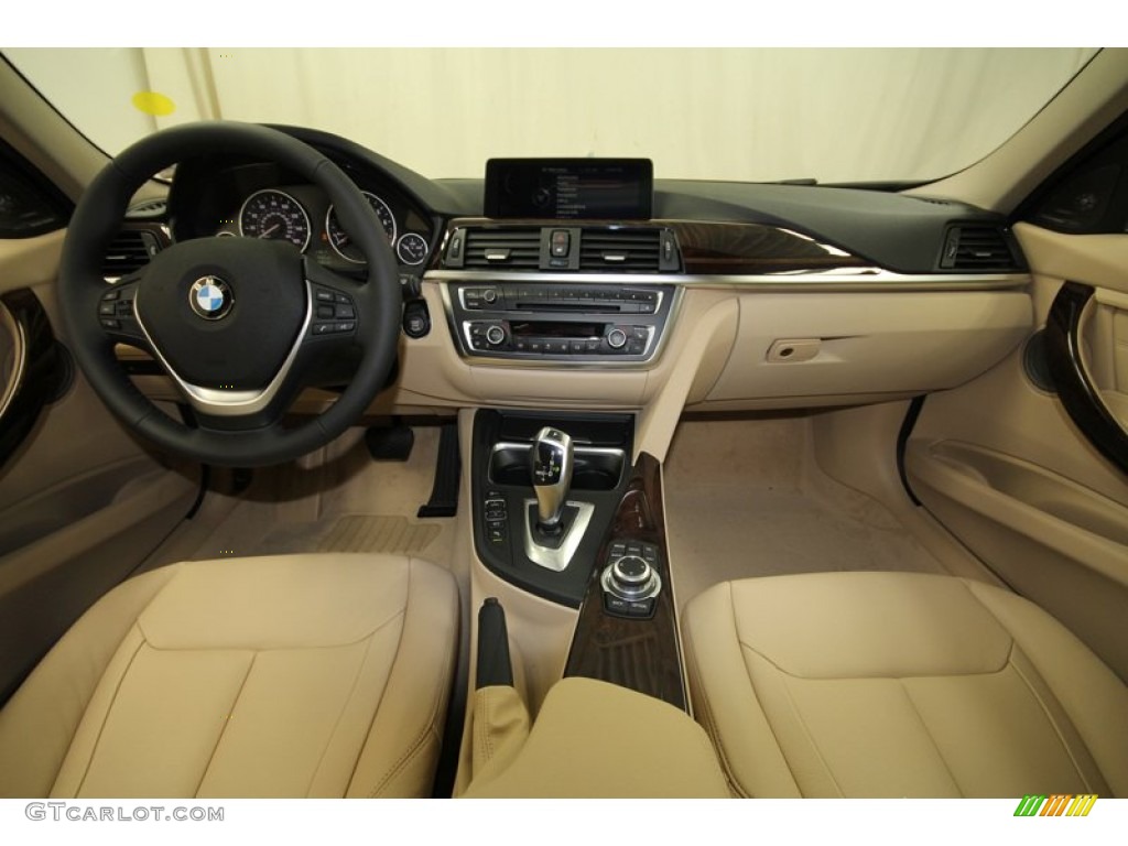 2013 BMW 3 Series ActiveHybrid 3 Sedan Veneto Beige Dashboard Photo #71552845