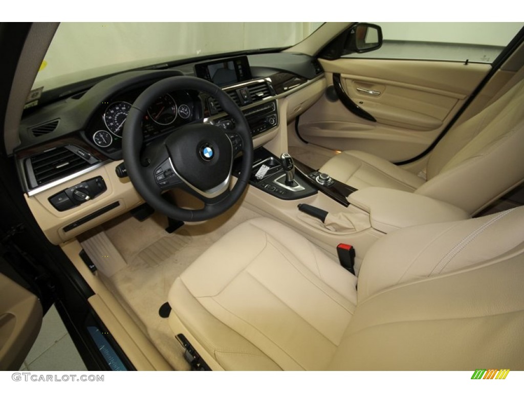 Veneto Beige Interior 2013 BMW 3 Series ActiveHybrid 3 Sedan Photo #71552902