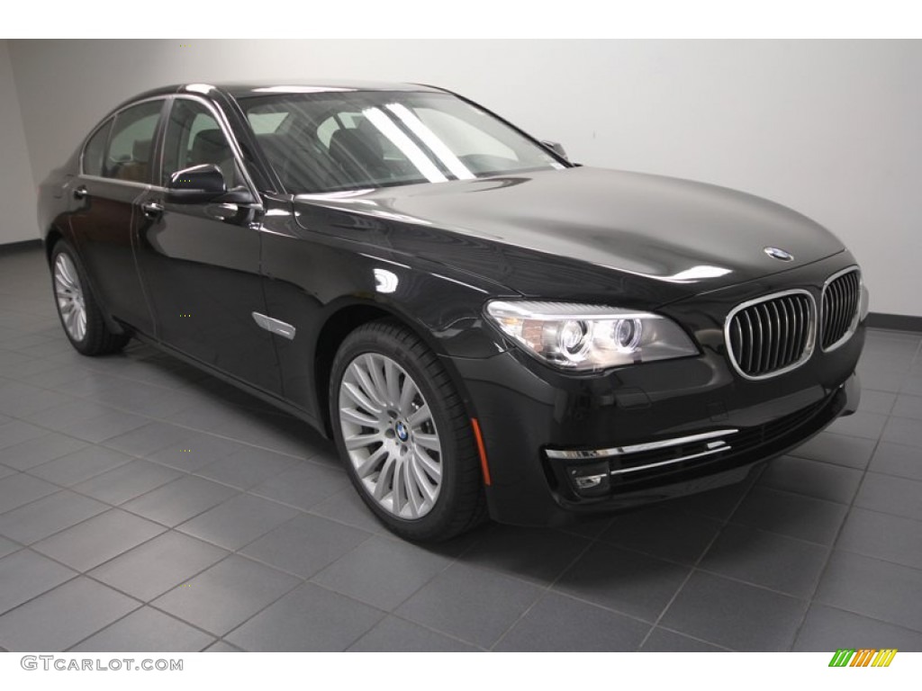 Black Sapphire Metallic 2013 BMW 7 Series 740i Sedan Exterior Photo #71553559