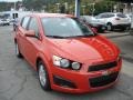2012 Inferno Orange Metallic Chevrolet Sonic LS Hatch  photo #2
