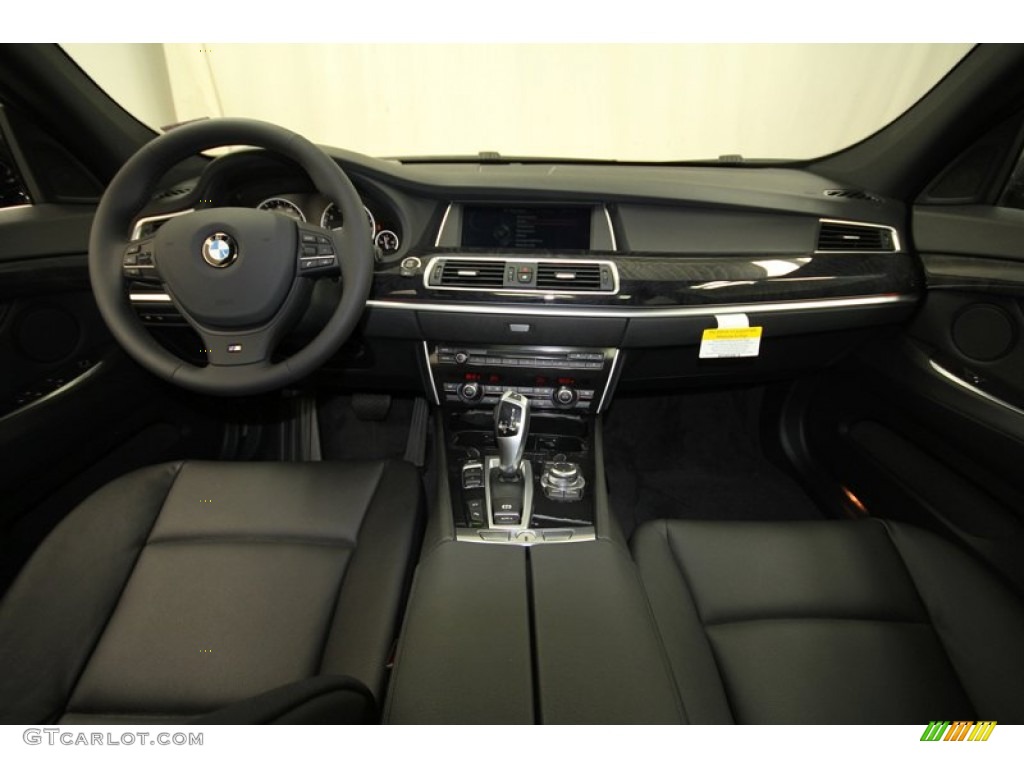 2013 BMW 5 Series 535i Gran Turismo Black Dashboard Photo #71554345