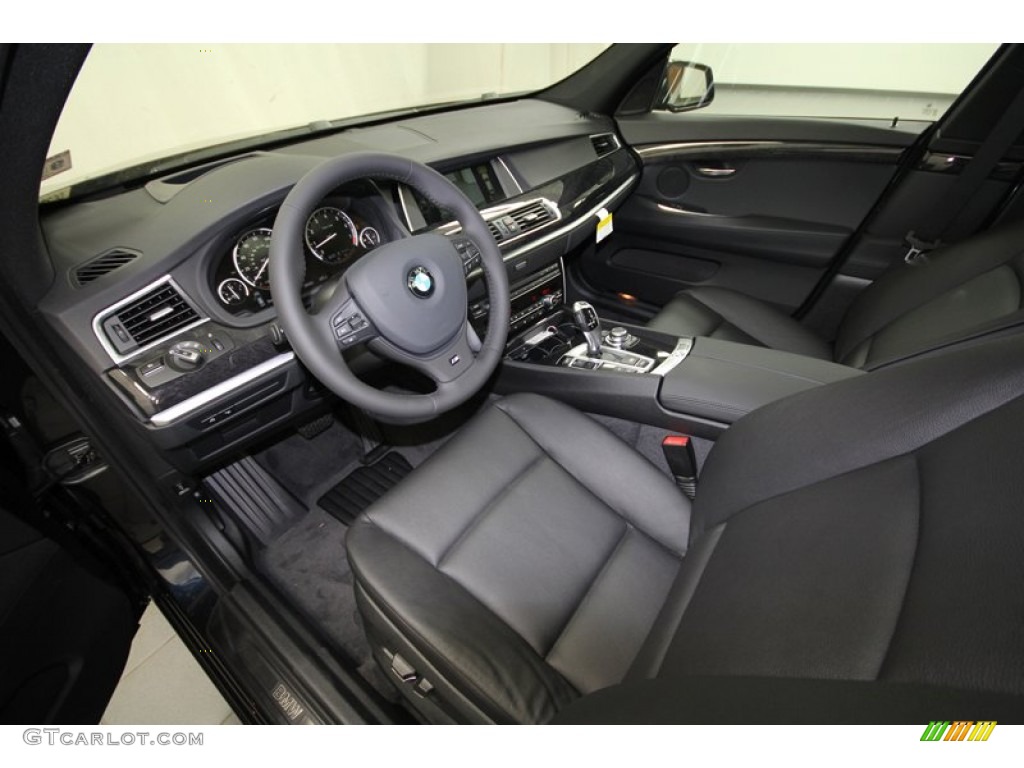 Black Interior 2013 BMW 5 Series 535i Gran Turismo Photo #71554410