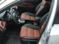 2012 Chevrolet Cruze Jet Black/Brick Interior Front Seat Photo