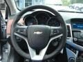 2012 Chevrolet Cruze Jet Black/Brick Interior Steering Wheel Photo