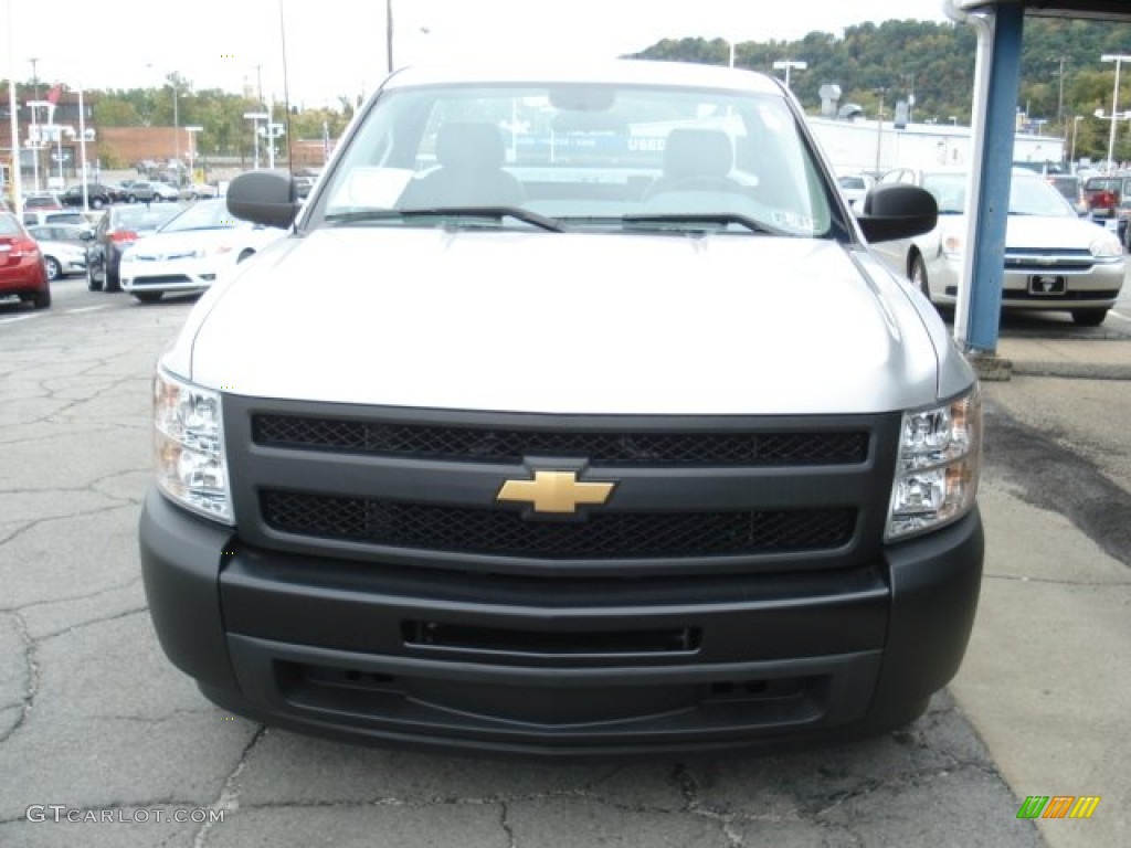 2013 Silverado 1500 Work Truck Regular Cab - Silver Ice Metallic / Dark Titanium photo #3