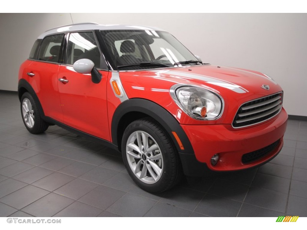 2012 Cooper Countryman - Pure Red / Carbon Black photo #1