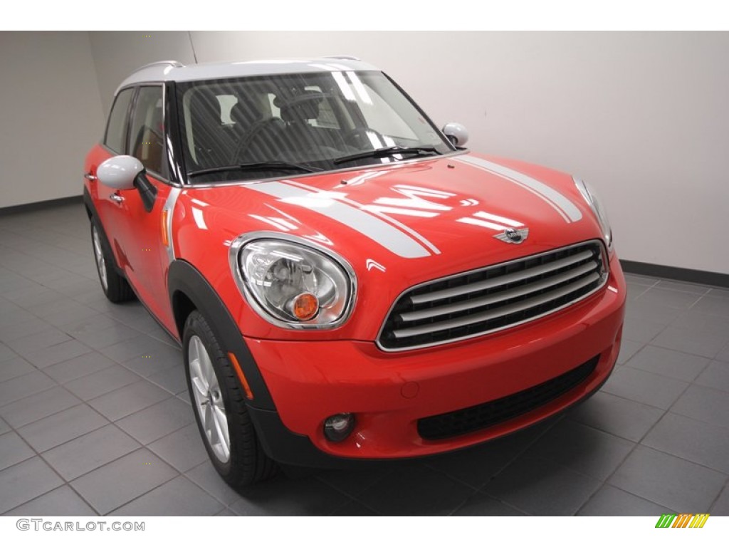 2012 Cooper Countryman - Pure Red / Carbon Black photo #5