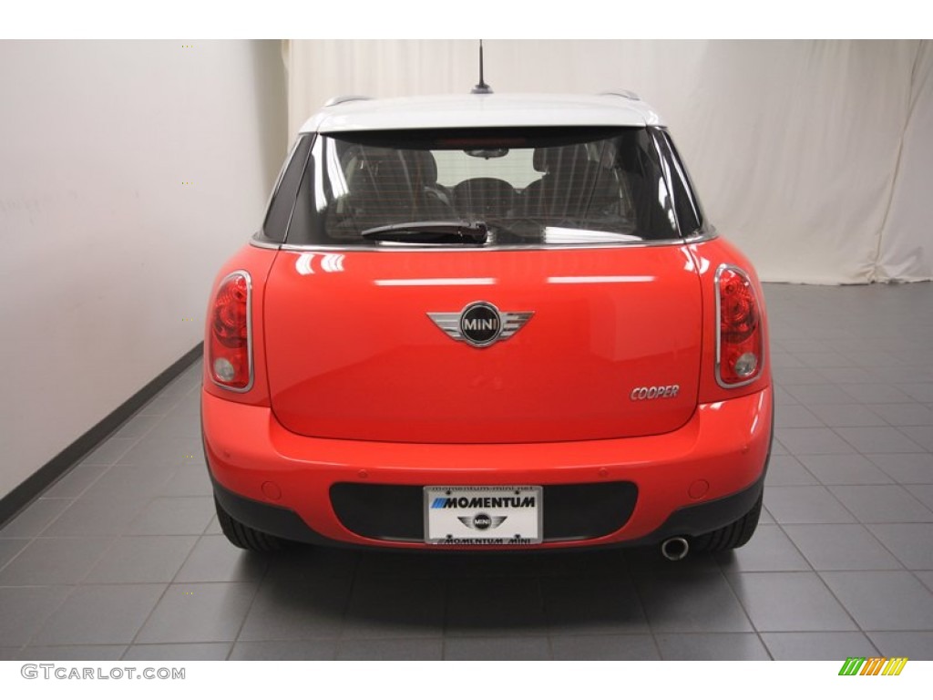 2012 Cooper Countryman - Pure Red / Carbon Black photo #9