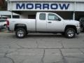 Silver Ice Metallic - Silverado 2500HD Work Truck Extended Cab 4x4 Photo No. 1