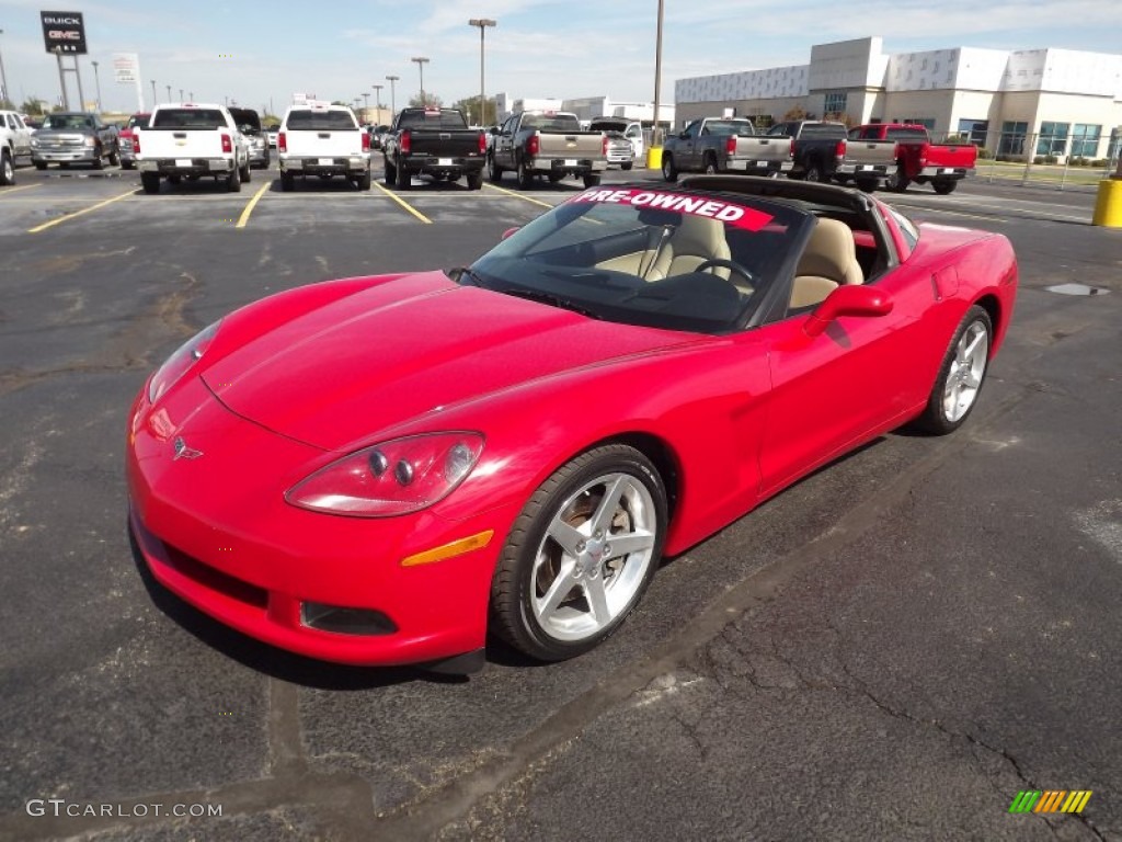 2005 Corvette Coupe - Victory Red / Cashmere photo #1