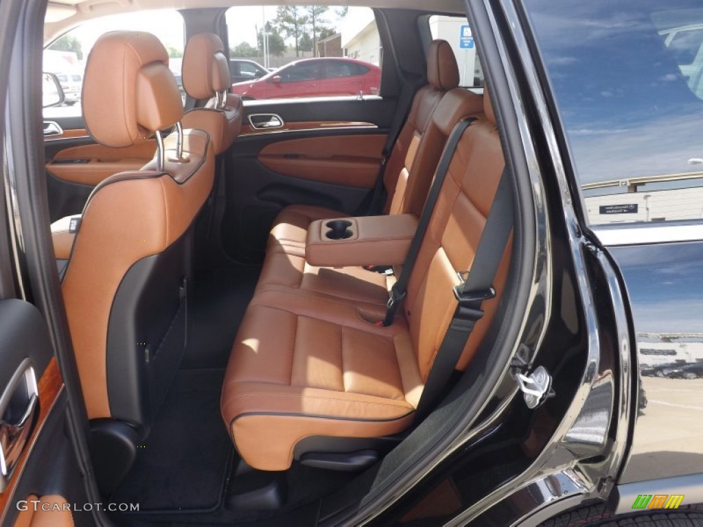 New Saddle/Black Interior 2013 Jeep Grand Cherokee Overland Photo #71556854