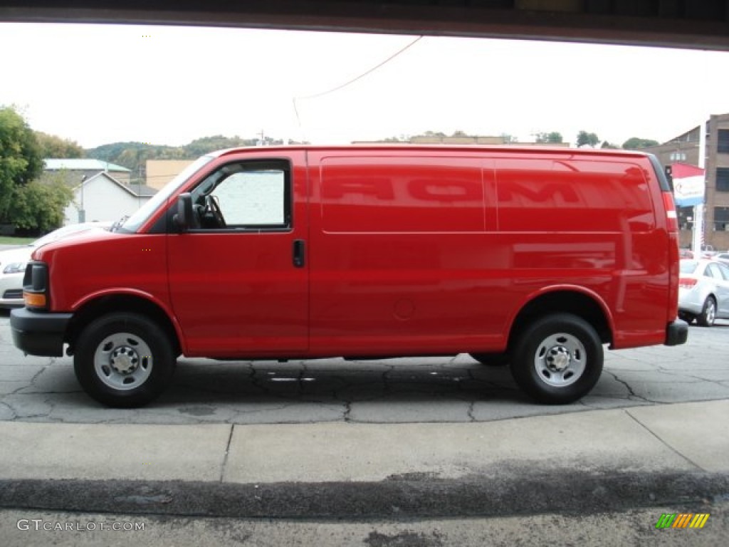 Victory Red 2013 Chevrolet Express 2500 Cargo Van Exterior Photo #71556895