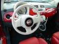 2012 Rosso Brillante (Red) Fiat 500 Lounge  photo #7