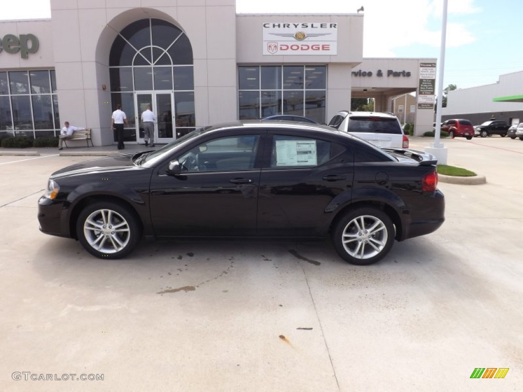 2013 Avenger SXT - Black / Black/Light Frost Beige photo #2