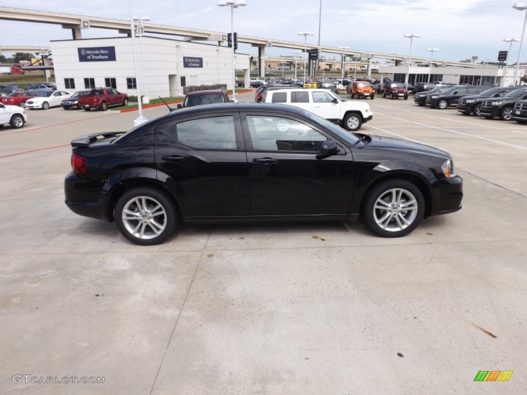 2013 Avenger SXT - Black / Black/Light Frost Beige photo #6