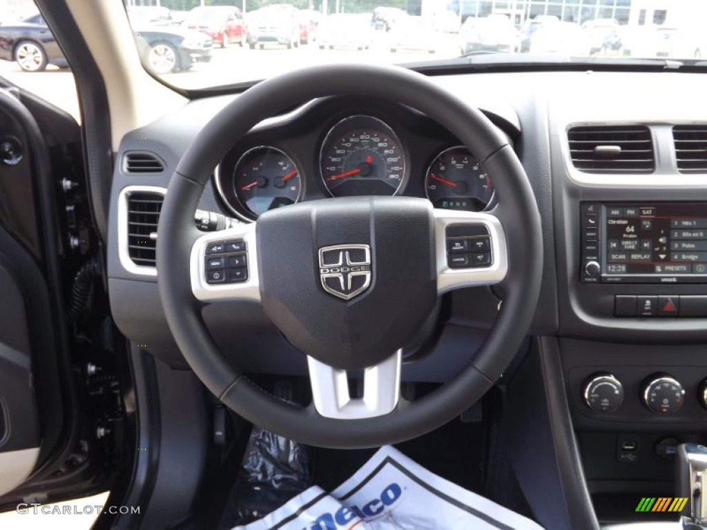 2013 Avenger SXT - Black / Black/Light Frost Beige photo #10