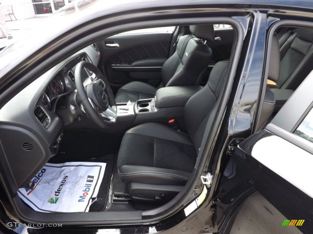 Black Interior 2013 Dodge Charger SRT8 Photo #71557637