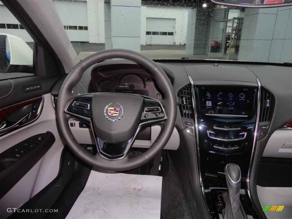 2013 Cadillac ATS 2.5L Luxury Light Platinum/Jet Black Accents Dashboard Photo #71558257