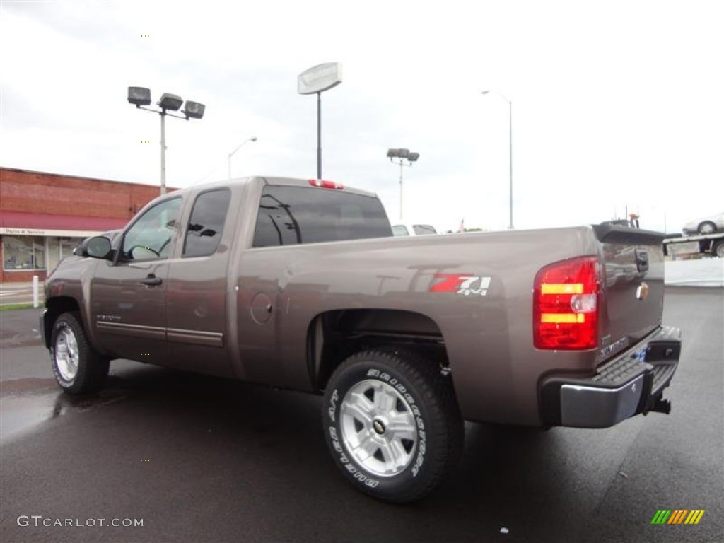 2012 Silverado 1500 LT Extended Cab 4x4 - Mocha Steel Metallic / Ebony photo #3